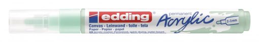Akrilni marker E-5100 medium 2-3mm obli vrh mramorno zelena Edding