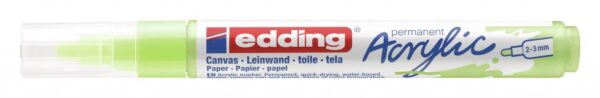 Akrilni marker E-5100 medium 2-3mm obli vrh pastelno zelena Edding