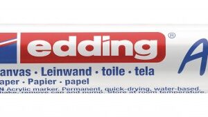 Akrilni marker E-5100 medium 2-3mm obli vrh srebrna Edding