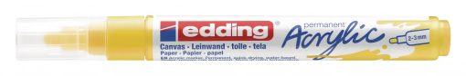 Akrilni marker E-5100 medium 2-3mm obli vrh žuta Edding