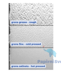Alternative view of Akvarel Papir 1/10 Watercolour 70x100cm 300g (cold pressed/grana fina) 33000121, Fabriano