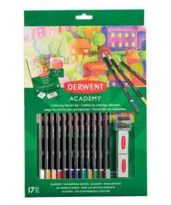 Umetnički Set u platnenoj pernici drvene bojice 12 boja+pribor, Academy Derwent