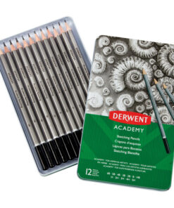 Umetnički Set Olovke grafitne 5H-6B u metalnoj kutiji 1/12, Academy Derwent