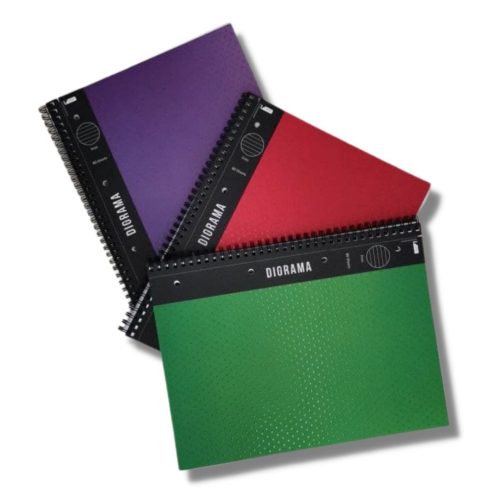 Sveska OFFICE BOOK spirala A4 KARO 80lista sa perforacijom i 4 rupe DIORAMA