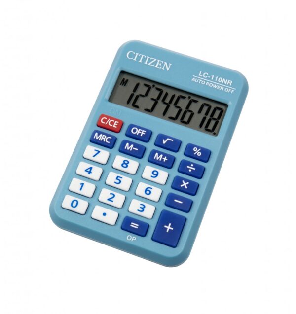Kalkulator Citizen LC-110N, kolor, 8 cifara  plava