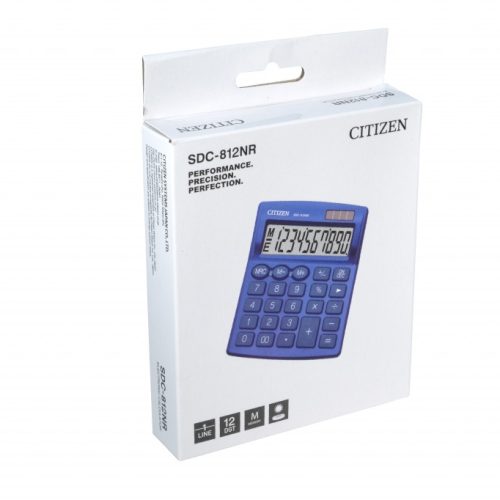 Stoni kalkulator CITIZEN SDC-812 color, 12 cifara plava