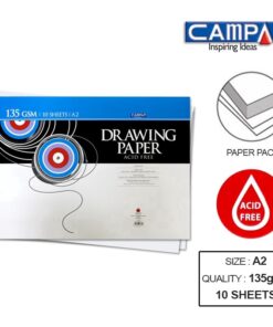 Slikarski blok za crtanje A2 420x594mm 135gsm 10l, Campap