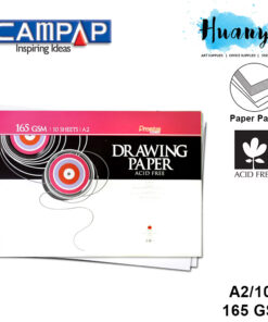Slikarski blok za crtanje A2 420x594mm 165gsm 10l, Campap