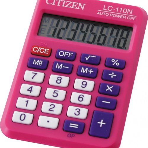Kalkulator Citizen LC-110N, kolor, 8 cifara  roze