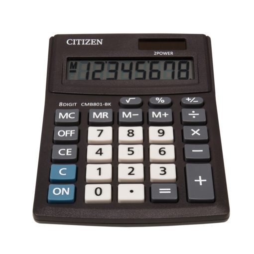 Stoni kalkulator Citizen CMB-801-BK, 8 cifara