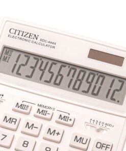 Stoni kalkulator CITIZEN SDC-444 color, 12 cifara bela