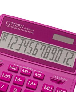 Stoni kalkulator CITIZEN SDC-444 color, 12 cifara roze