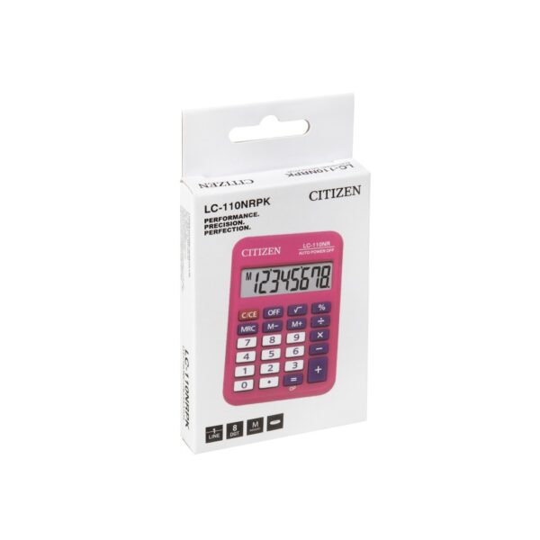 Kalkulator Citizen LC-110N, kolor, 8 cifara  roze