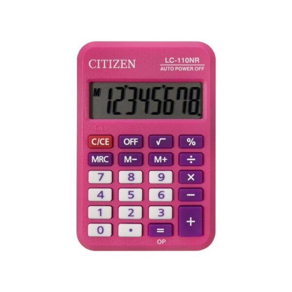 Kalkulator Citizen LC-110N, kolor, 8 cifara  roze