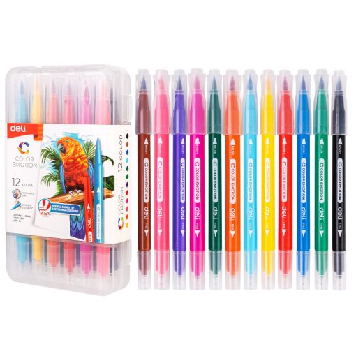 Flomasteri-četkice dvostrani EC151-12, Deli - Image 2