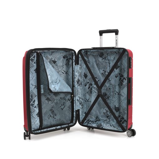 Kofer srednji PROŠIRIVI 43x66x27 cm  Polypropilen 72l-3,4 kg Midori crvena Gabol