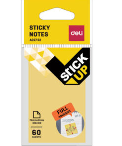 STICKY NOTES A02752 lepljivi čitavom površinom 76x51mm ŽUTI, DELI
