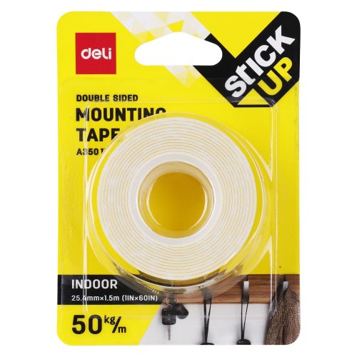 Obostrano lepljiva montažna traka penasta 25,4mmx1,5m EA35011, Deli