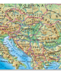 Alternative view of Fizičko-geografska karta EVROPA 1:14350000 Magic map