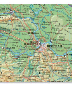 Alternative view of Fizičko-geografska karta SRBIJA 1:1200000 Magic map