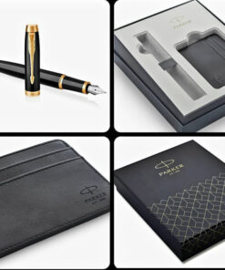PARKER ROYAL URBAN GT Matblack set Naliv pero + card holder PK68309