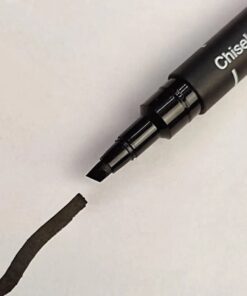 Flomaster marker kosi vrh 3.0mm CHISEL crni CS3-200, Uni-pin
