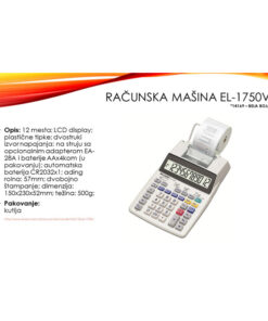 Alternative view of Računska mašina 12mesta EL-1750V, Sharp