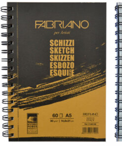 Blok Schizzi skicen spirala A5 60L 90g 51482166, Fabriano