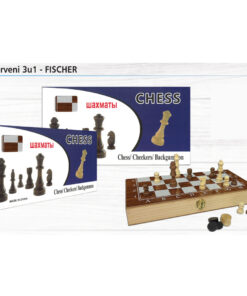 Šah drveni 3u1 FISCHER 48cm