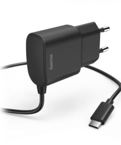 Kućni Punjač za mobilni telefon, USB Tip-C, 2.4 A, Crni