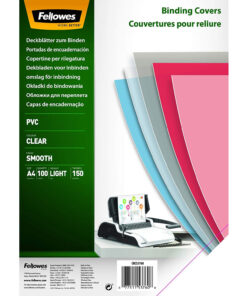 Folija za koričenje 150my pvc A4 pk100 5376001 Fellowes