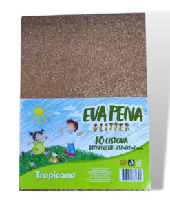 Pena karton A4 EVA GLITTER SVETLI BAKAR 1/10, Tropicana