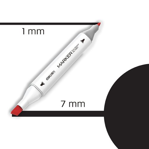 Marker TWIN Art&Sketch 70801A-120 CRNI , Deli