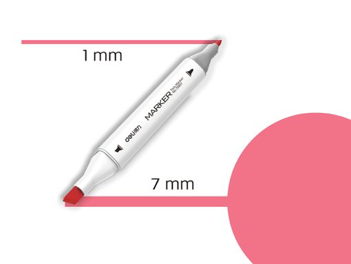 Marker TWIN Art&Sketch 70801A-121 FLUO KORALNA, Deli