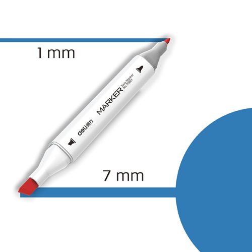Marker TWIN Art&Sketch 70801A-70 KRALJEVSKO PLAVA, Deli