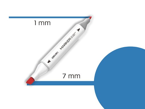 Marker TWIN Art&Sketch 70801A-70 KRALJEVSKO PLAVA, Deli