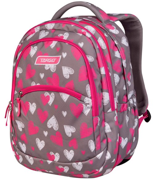 Ranac 2u1 Curved Gray Hearts 26959, Target
