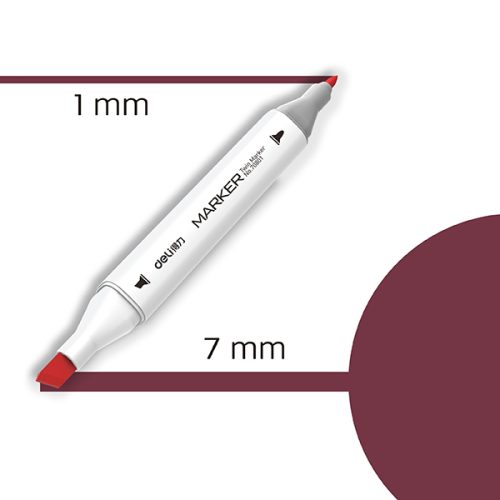 Marker TWIN Art&Sketch 70801A-1 VINO CRVENA, Deli