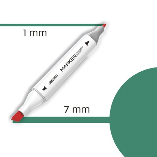 Marker TWIN Art&Sketch 70801A-52 TAMNO ZELENA, Deli