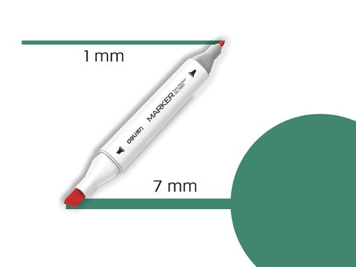 Marker TWIN Art&Sketch 70801A-52 TAMNO ZELENA, Deli