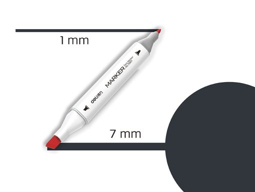 Marker TWIN Art&Sketch 70801A-BG9 PLAVO SIVA, Deli