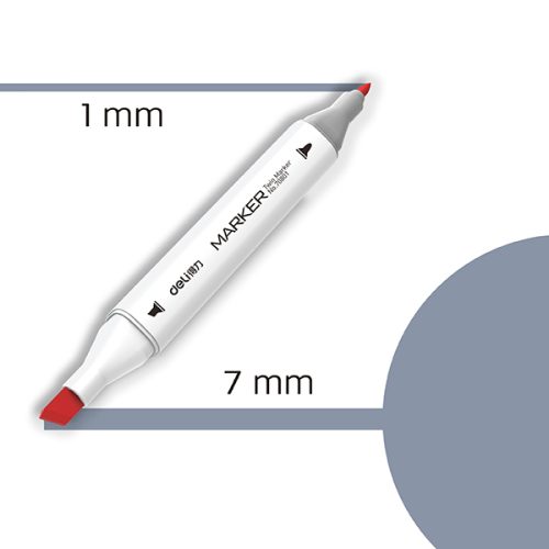 Marker TWIN Art&Sketch 70801A-CG5 SIVA, Deli