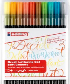 Brush flomasteri E-1340, 1-3 mm, set 1/10 sortirano Edding