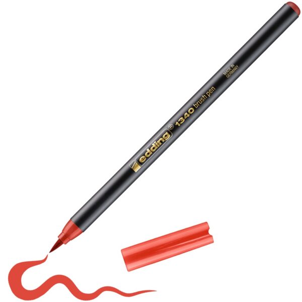Brush flomasteri E-1340, 1-3 mm crvena Edding
