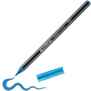Brush flomasteri E-1340, 1-3 mm svetlo plava Edding