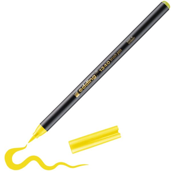 Brush flomasteri E-1340, 1-3 mm žuta Edding