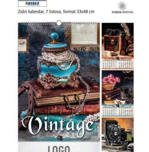 Zidni kalendar VINTAGE 2024