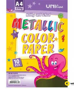 Karton metalik papir OGLEDALO 250gr ZLATNI 1/10, UNL-0704