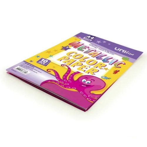 Karton metalik papir OGLEDALO 250gr PINK 1/10, UNL-0707