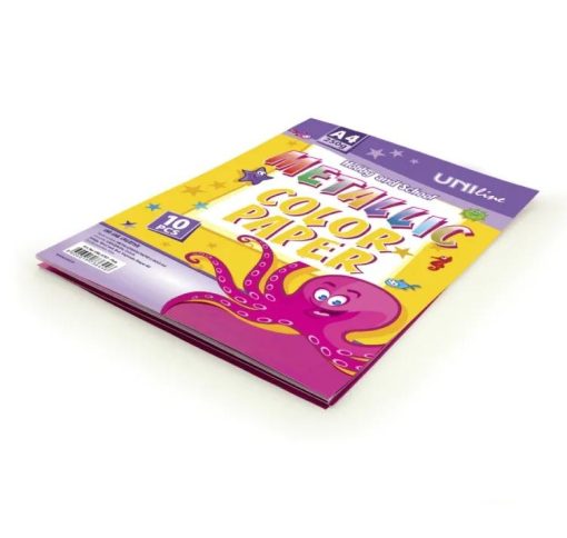 Karton metalik papir OGLEDALO 250gr PINK 1/10, UNL-0707